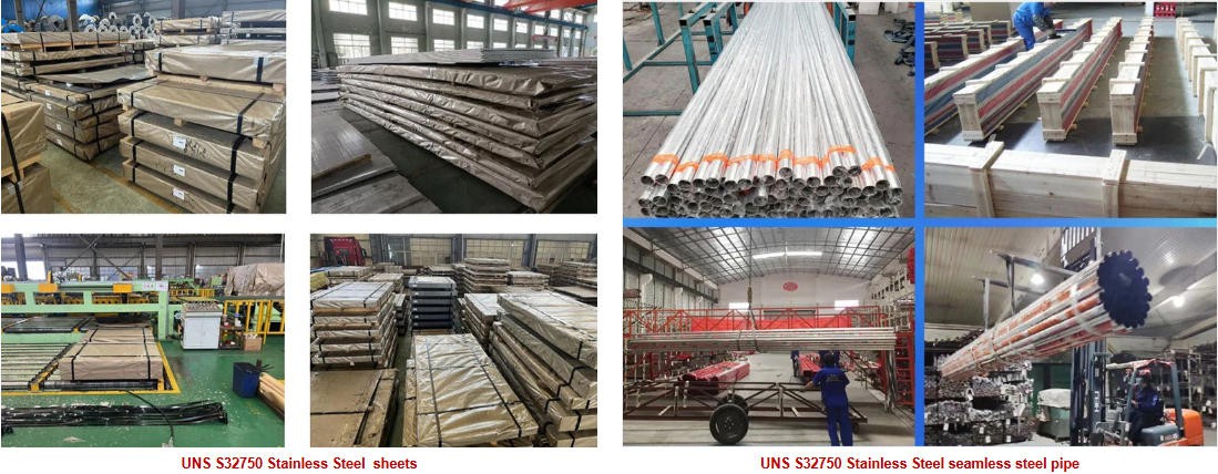 acero inoxidable UNS S32750 acero inoxidable UNS S32750